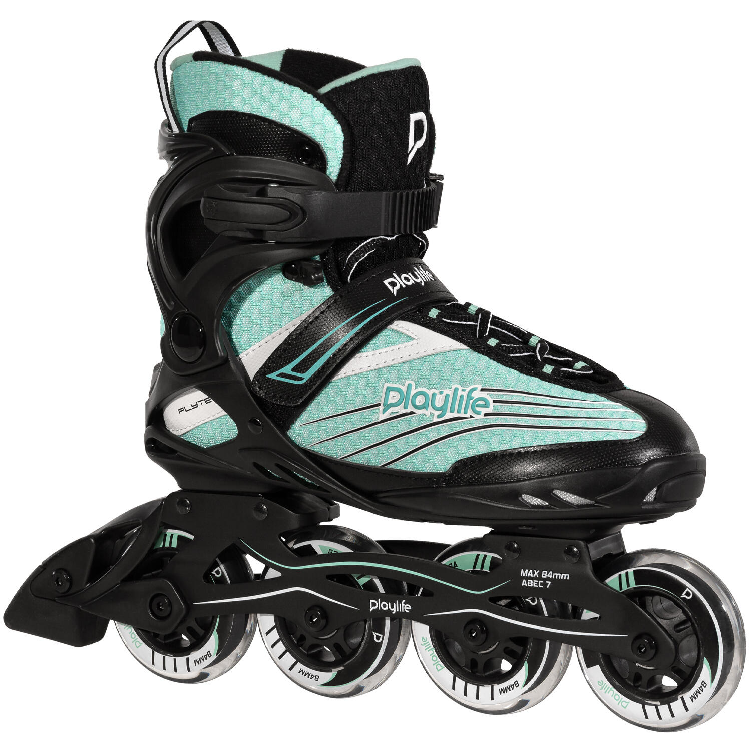 Jazda na rolkach freeskate Playlife Flyte Teal 84