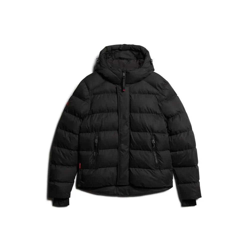Kurtka puchowa z kapturem z mikrofibry Superdry