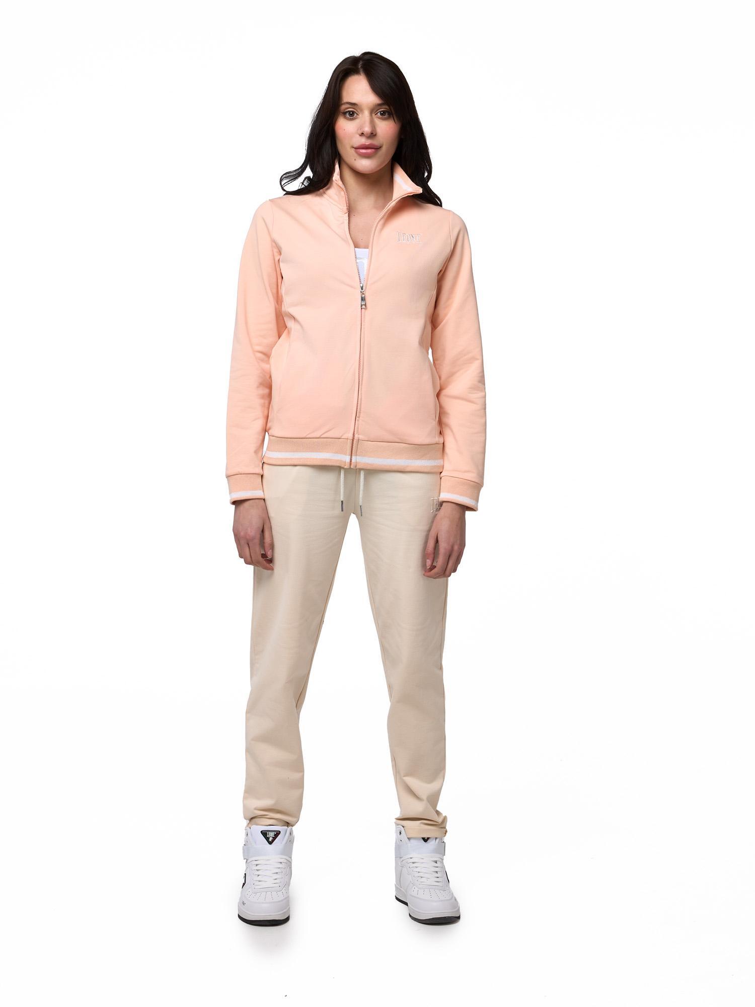 Dres damski Leone Bright z zapinanym kołnierzem i spodniami typu joggers