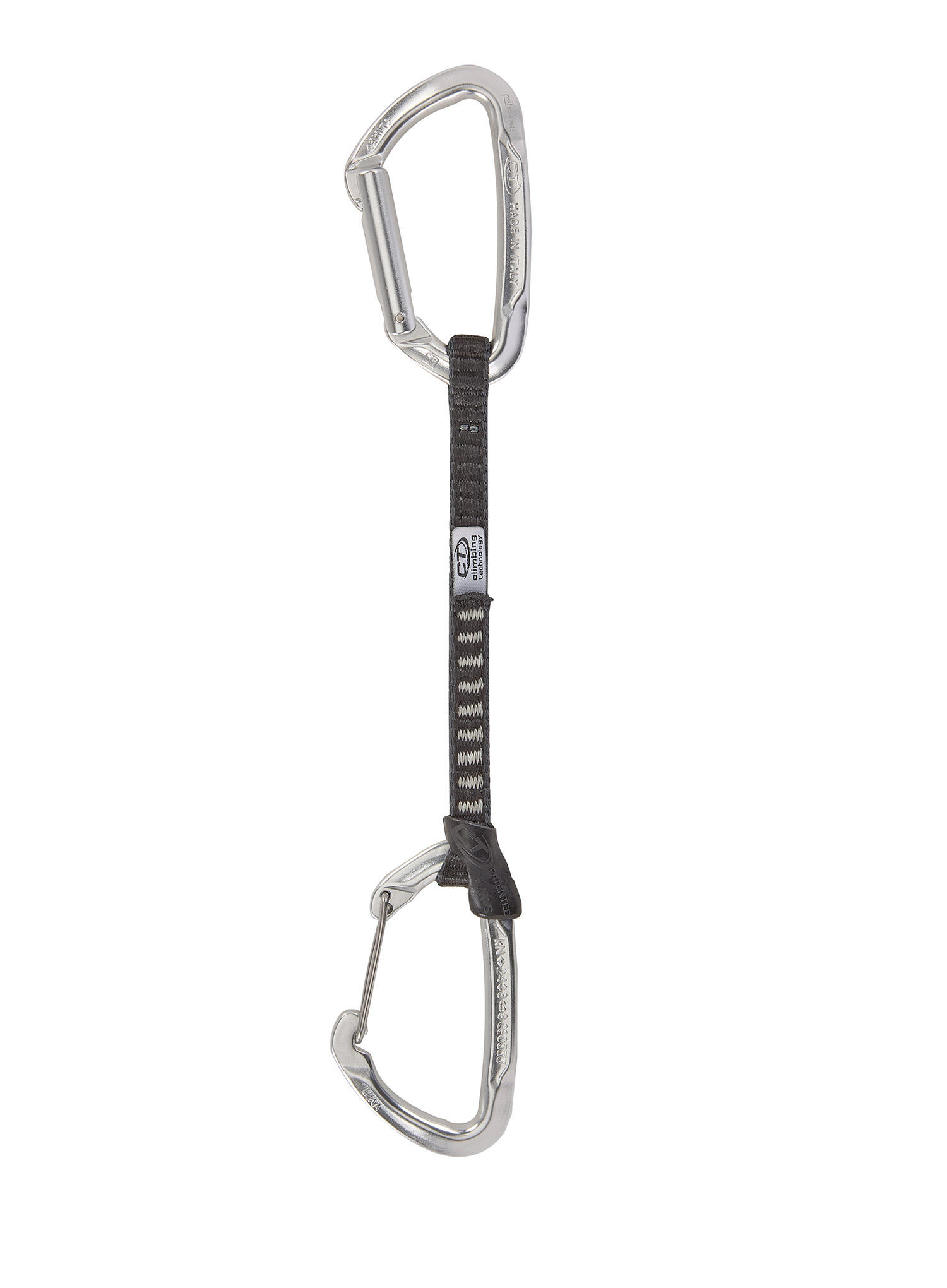 Ekspres wspinaczkowy Climbing Technology Lime Set M-UL 17 cm - silver