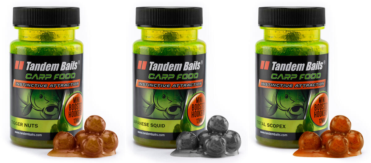 Mini kulki haczykowe Carp Food Boosted Hookers 12mm/50g Mix nr 3 – 3 sztuki