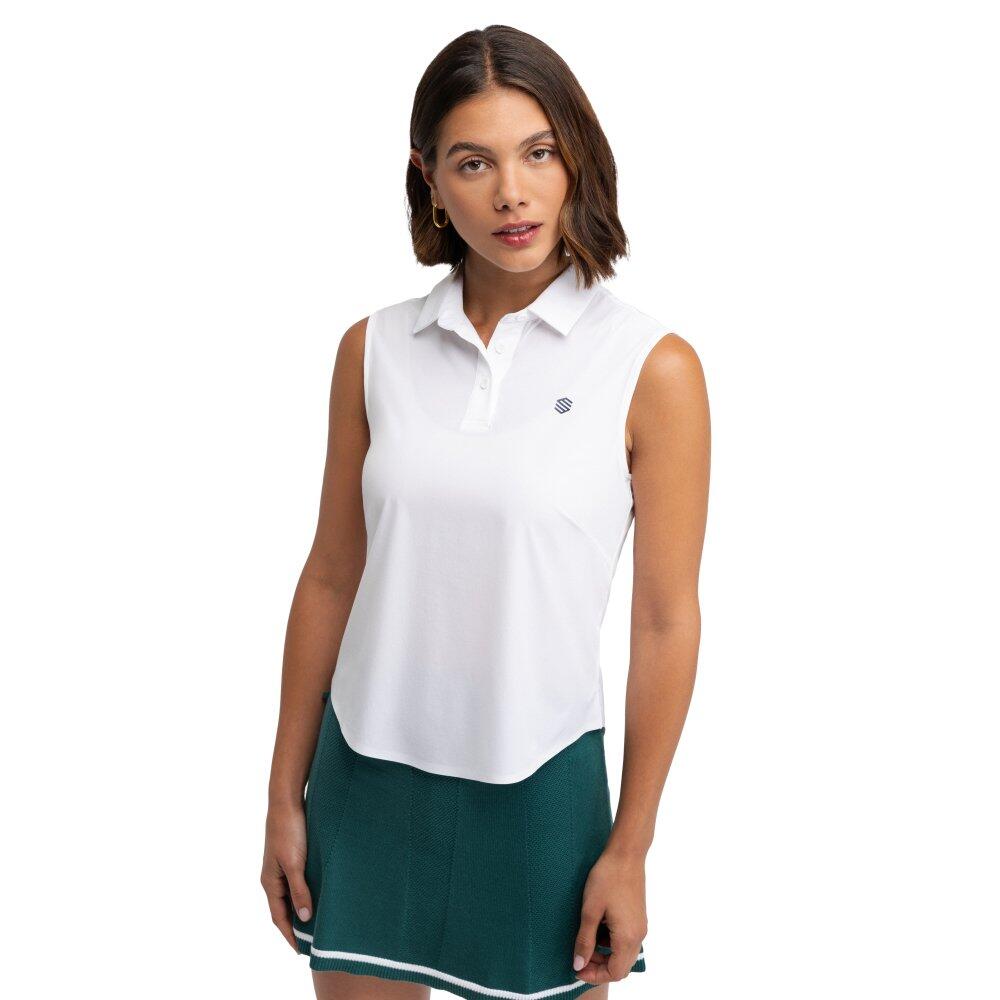 Damska techniczna golfowa koszulka polo Siroko Llorea White