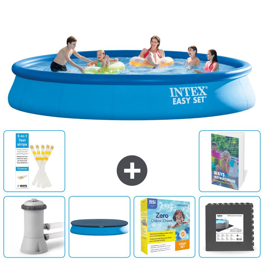 INTEX Basen Easy Set Okrągły - 457x84 cm - 7-częściowy S259