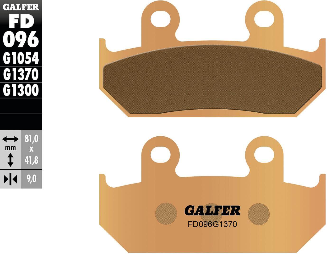 GALFER FD096 klocki hamulcowe sinterowane do tarcz 81 mm