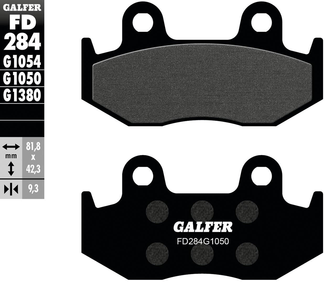GALFER FD284 (G1050) organiczne klocki hamulcowe do skutera