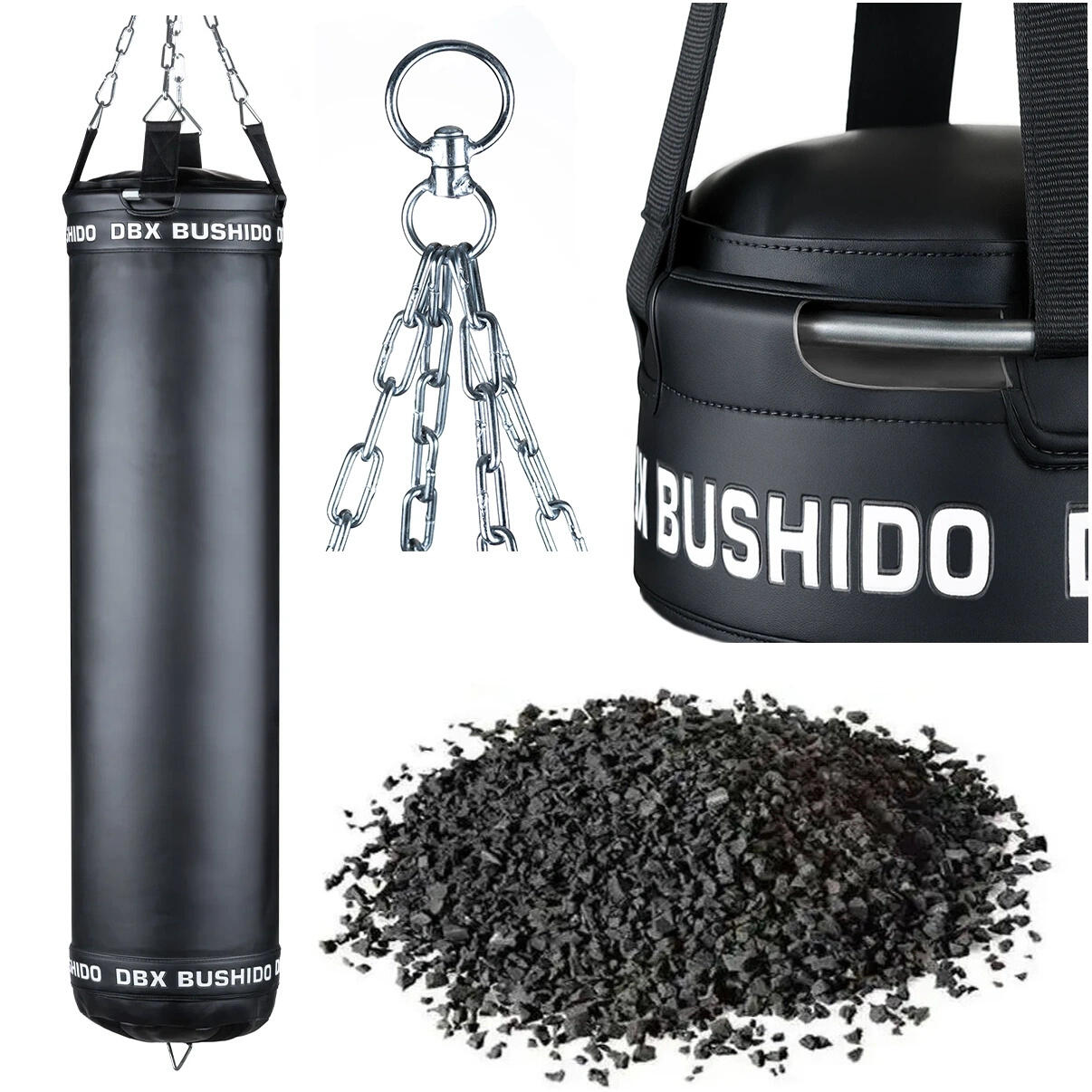 Worek bokserski PREMIUM SBRX Black 130cm 55kg DBX Bushido