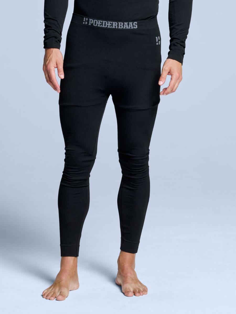 Legginsy termiczne - Męskie - Czarne