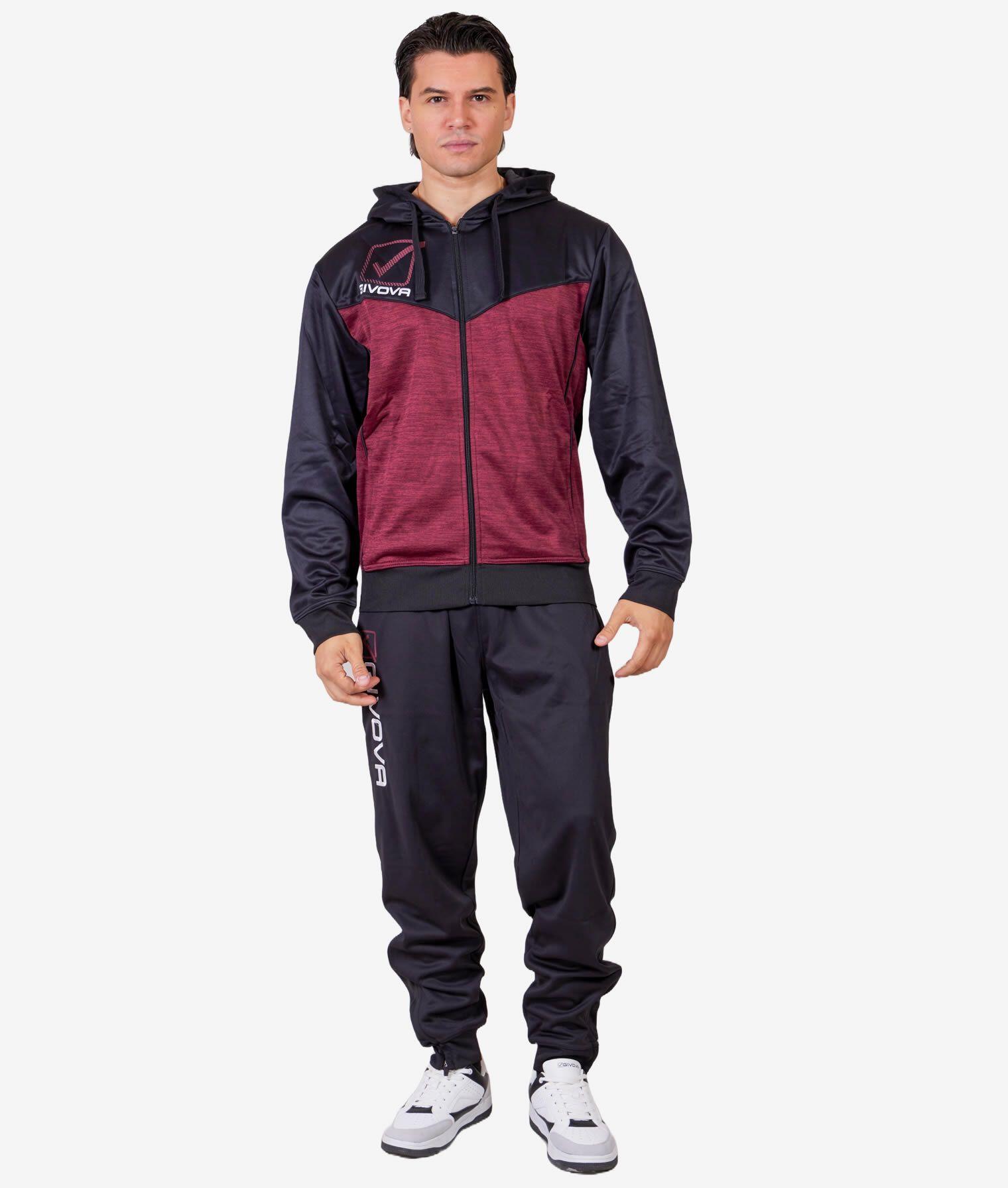 Dres Givova Melange Bordowo/Czarny