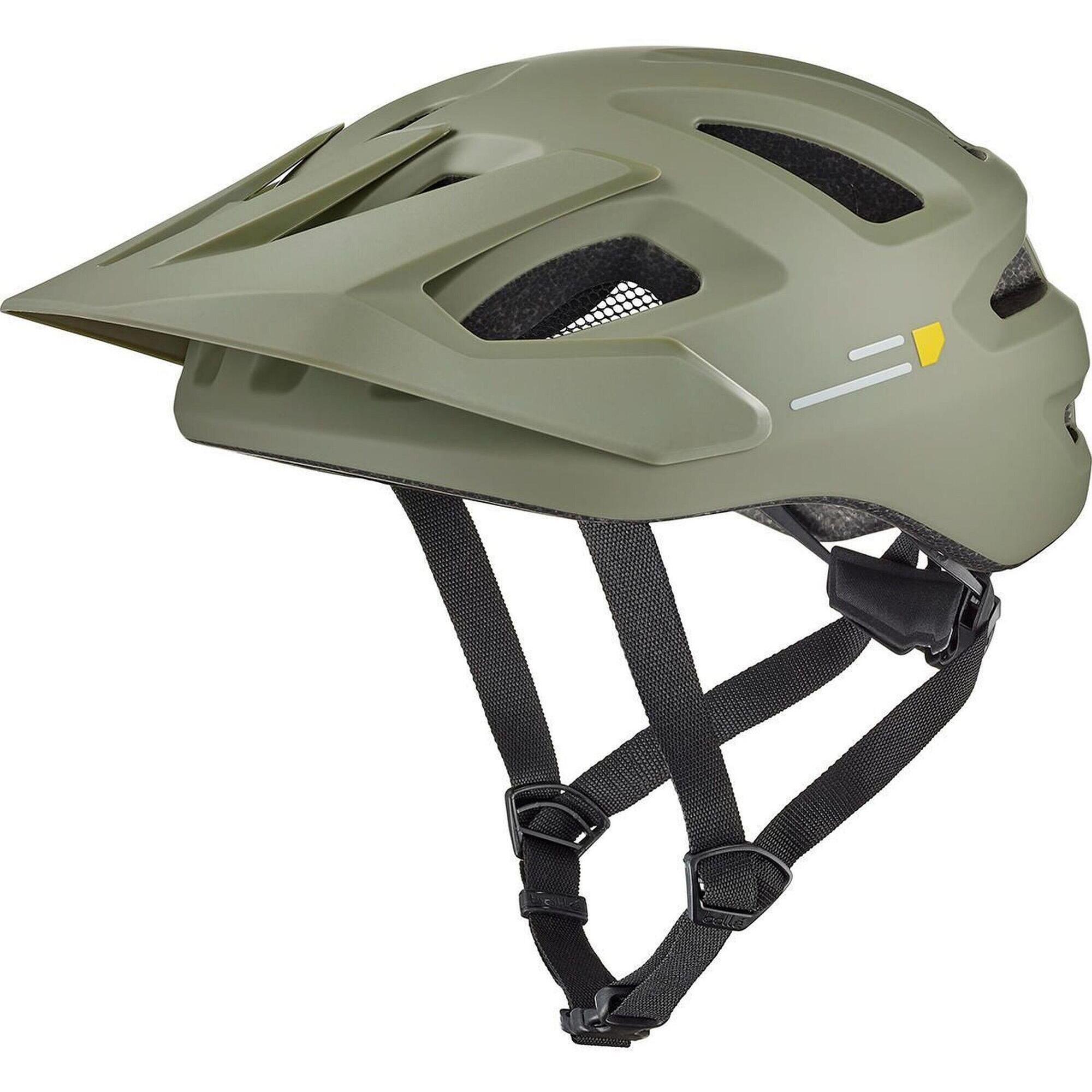 Kask rowerowy MTB „Adapt Pure”  kolor khaki matowy
