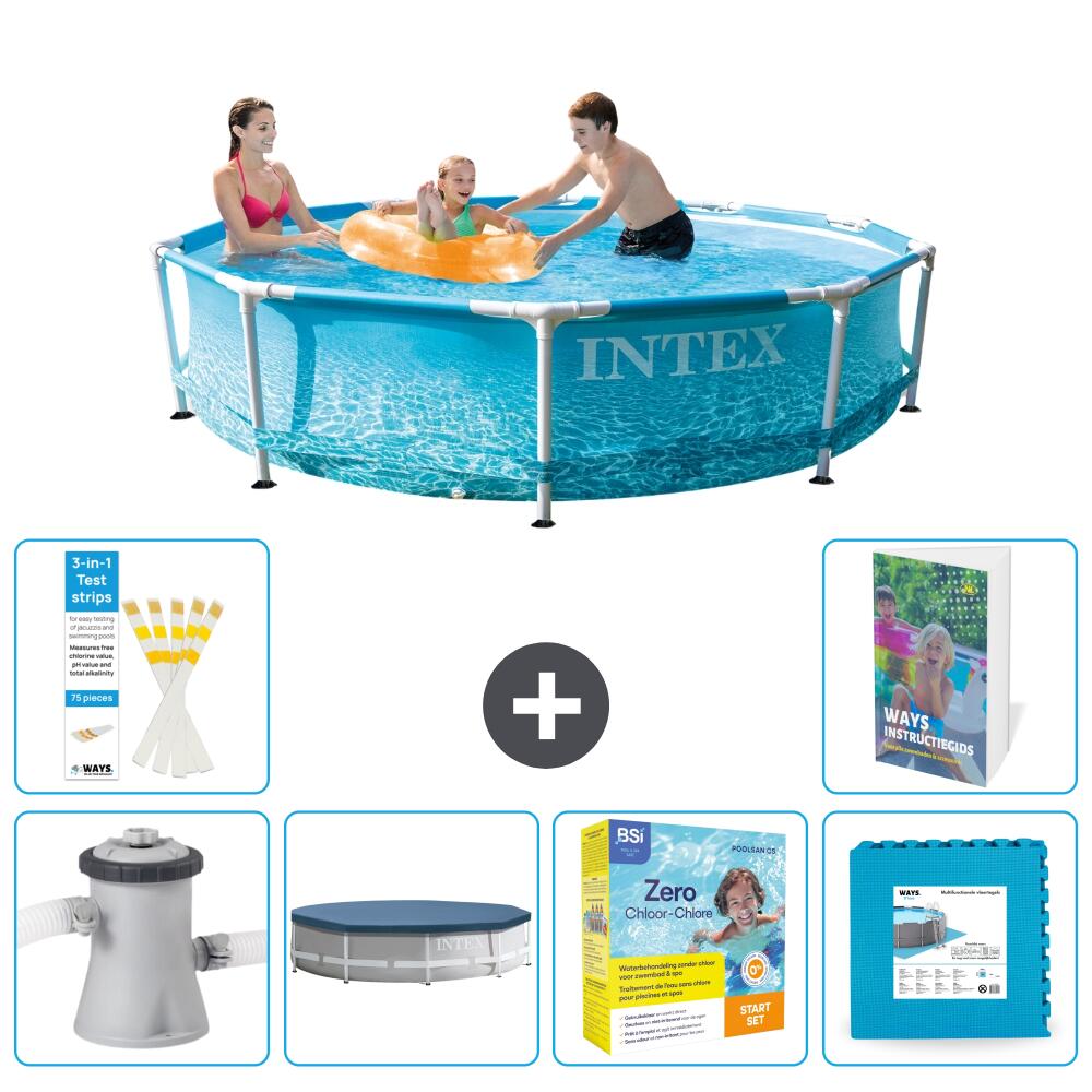 INTEX Basen ze stelażem Okrągły - 305x76 cm - 7-częściowy S276