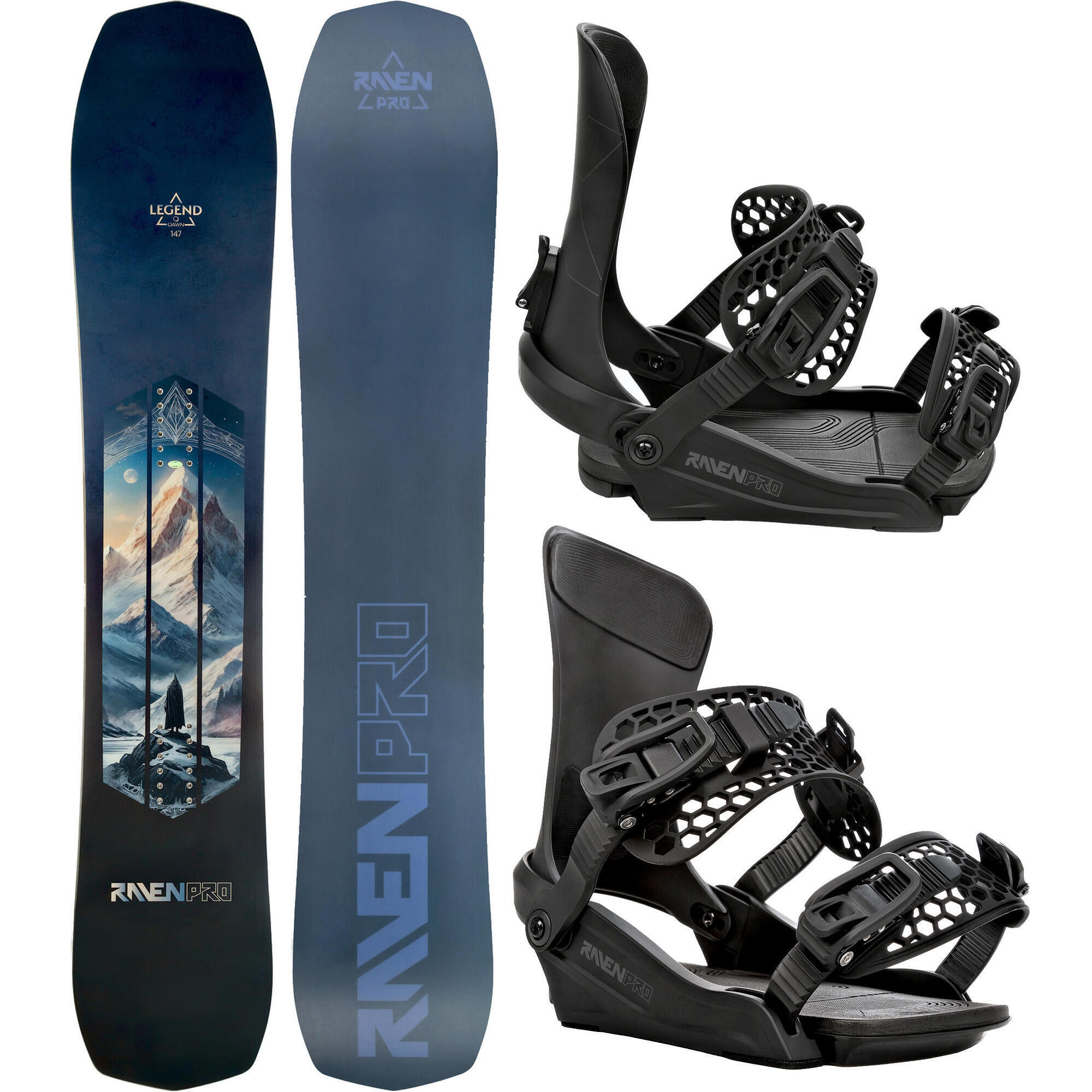 Zestaw Deska snowboardowa Raven PRO Legend + Wiązania Raven King