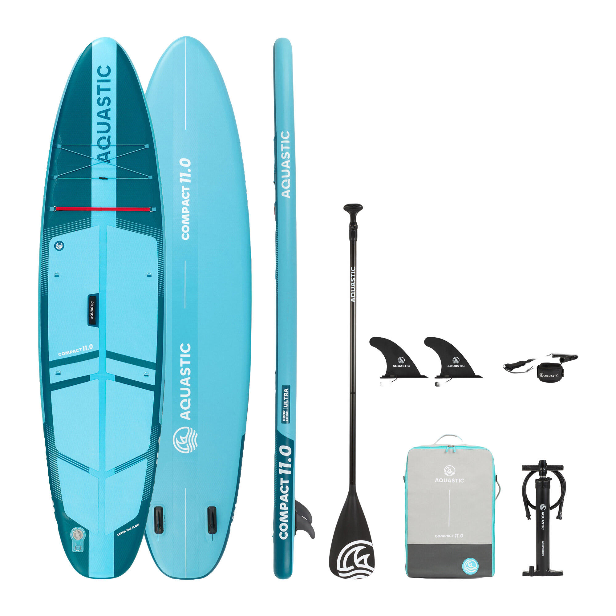 Deska SUP AQUASTIC Compact 11'0 Zestaw z plecakiem