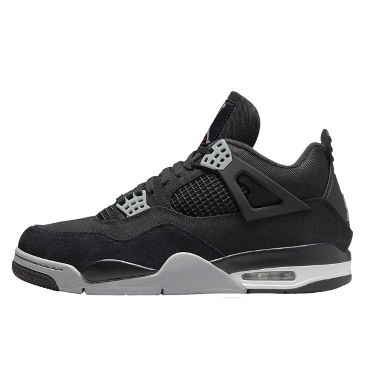 Buty do chodzenia dla dorosłych Air Jordan 4 Retro SE Black Canvas
