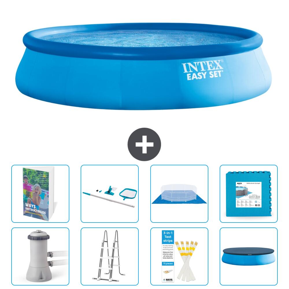 INTEX Basen Easy Set Okrągły - 457x107 cm - 9-częściowy S539
