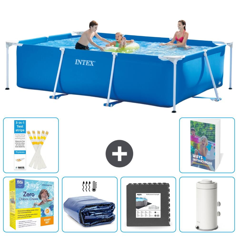 INTEX Basen ze stelażem Prostokątny - 300x200x75 cm - 7-częściowy S111