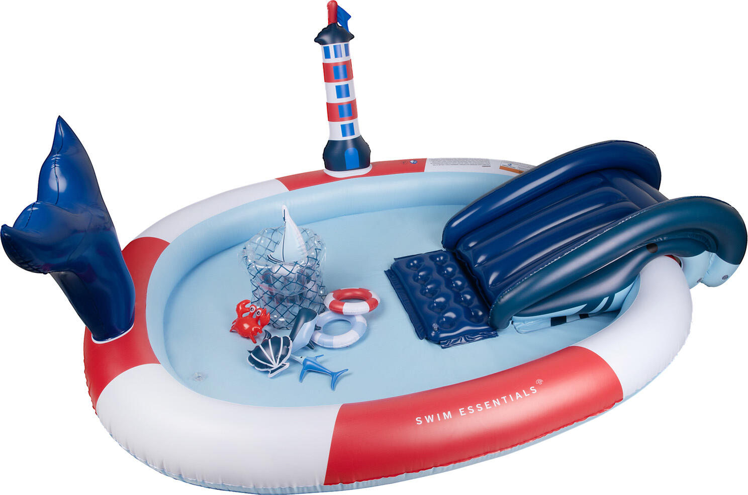 Swim Essentials Play Pool — wielokolorowe — oceaniczne paski