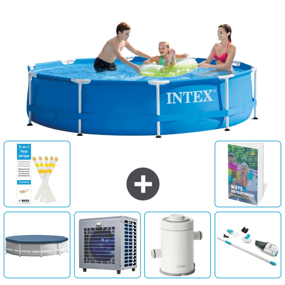 INTEX Basen ze stelażem Okrągły - 305x76 cm - 7-częściowy S25