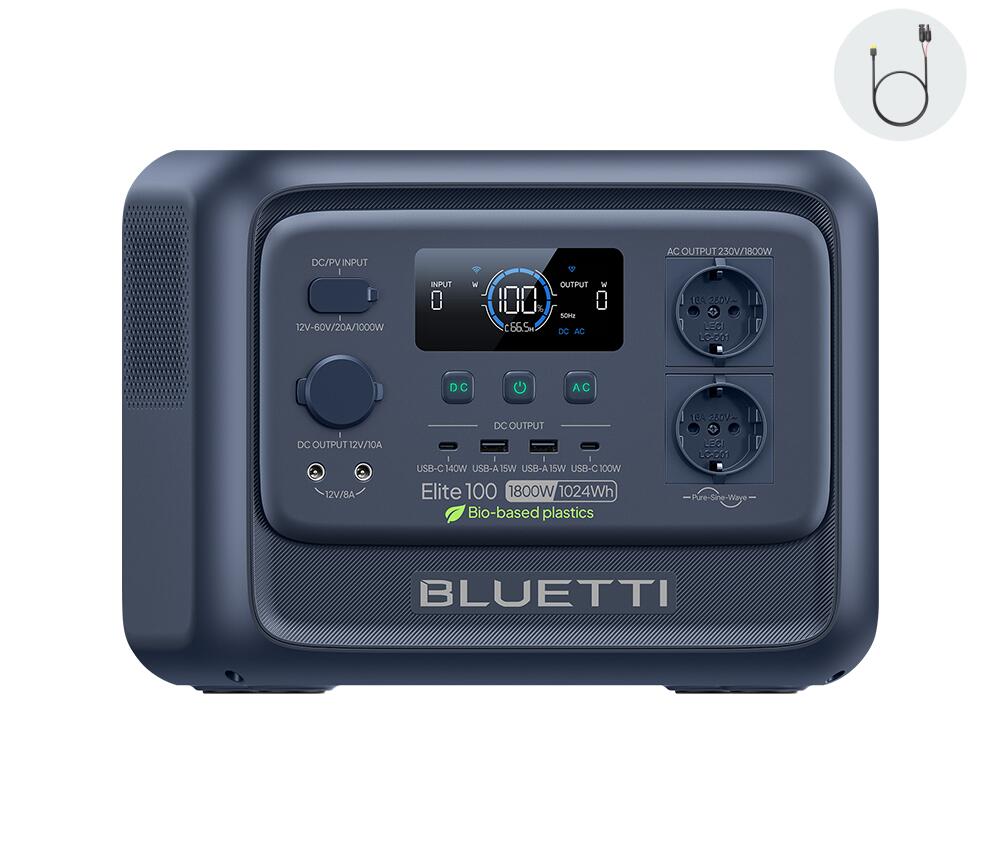 Elite 100 V2 przenośny generator 1024Wh/1800W na biwak i awarie prądu