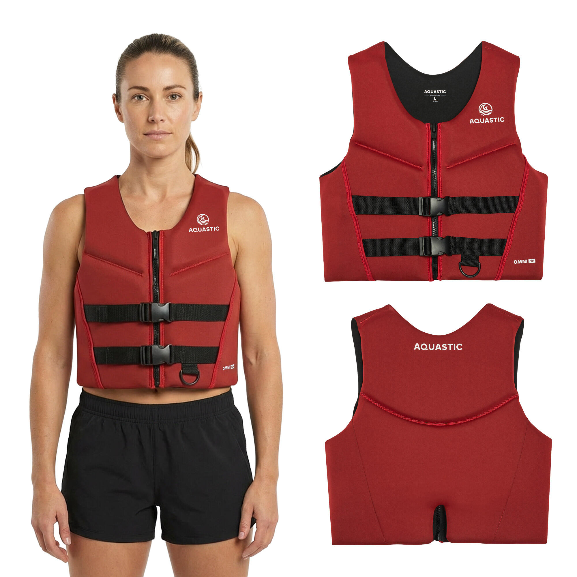 Kamizelka asekuracyjna AQUASTIC Omni 50N neoprenowa
