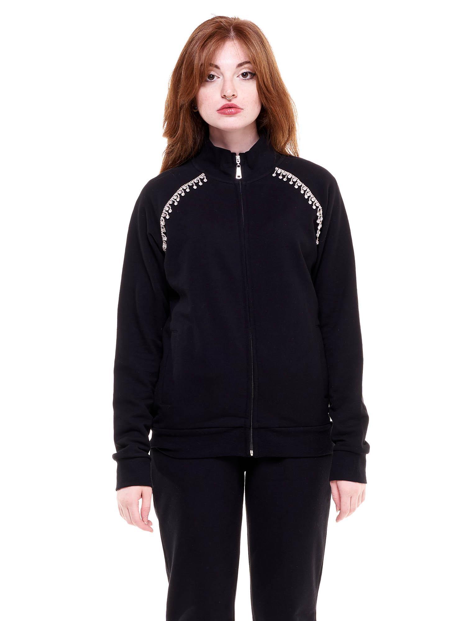 Bluza z bawełna z pełny zamek błyskawiczny na co dzień