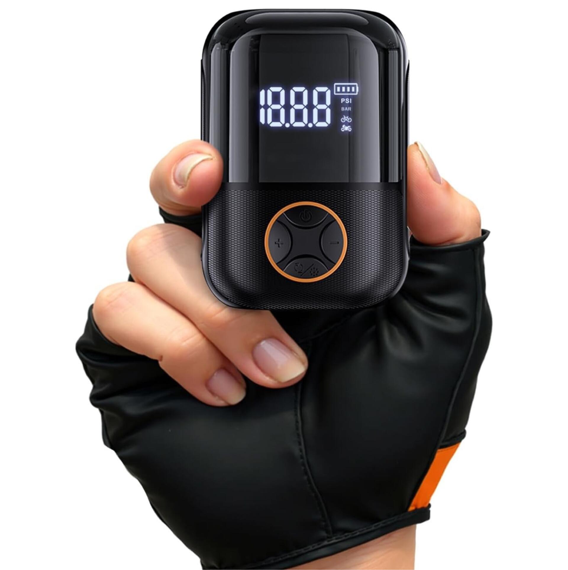 Elektryczna pompka rowerowa 150 PSI USB-C ekran 165g
