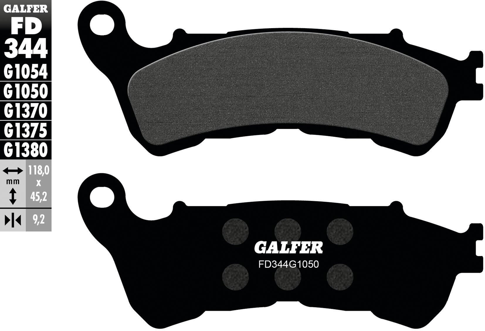 GALFER FD344 organiczne klocki hamulcowe do skutera
