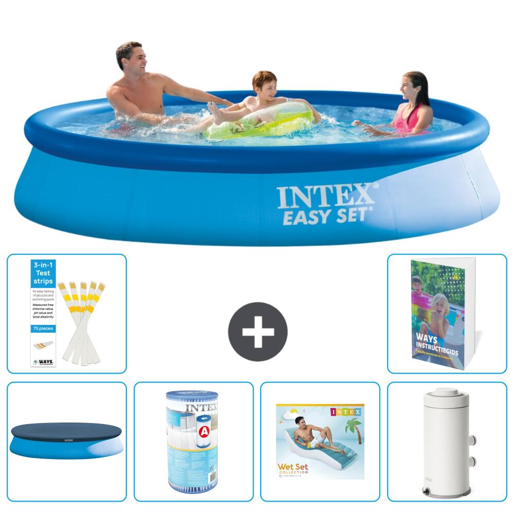 INTEX Basen Easy Set Okrągły - 366x76 cm - 7-częściowy S113
