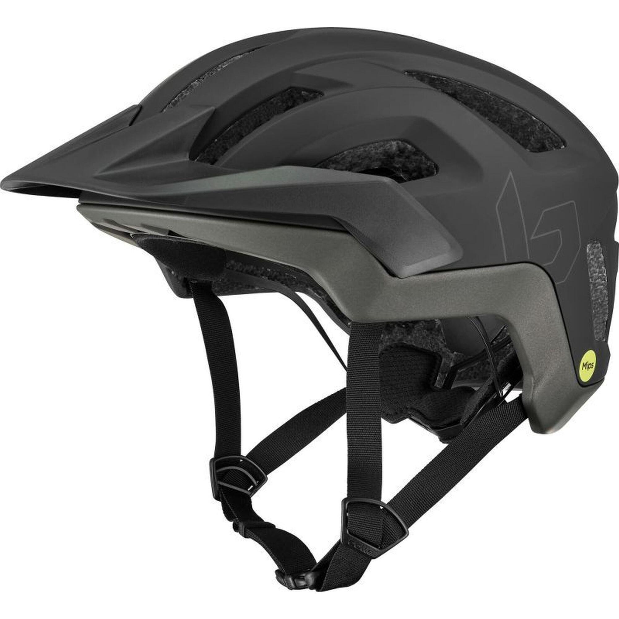 Kask rowerowy MTB „Eco Adapt Mips” kolor czarny matowy mineralny
