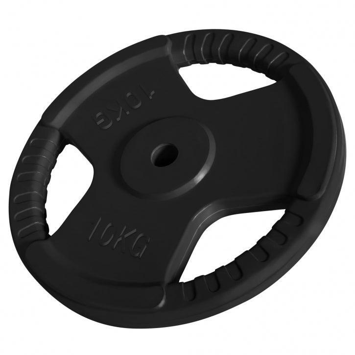 Obciążenie treningowe Gorilla Sports gumowane 2,5 kg z uchwytami
