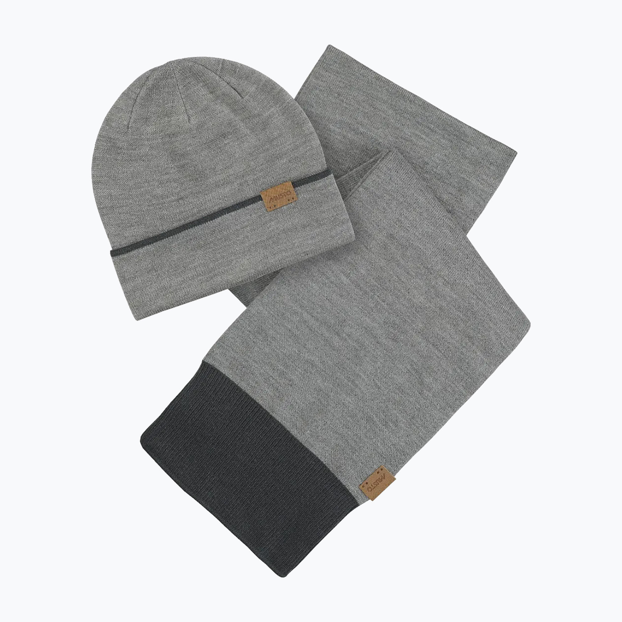 Zestaw czapka + szalik Musto Tipped Beanie & Scarf Gift Set