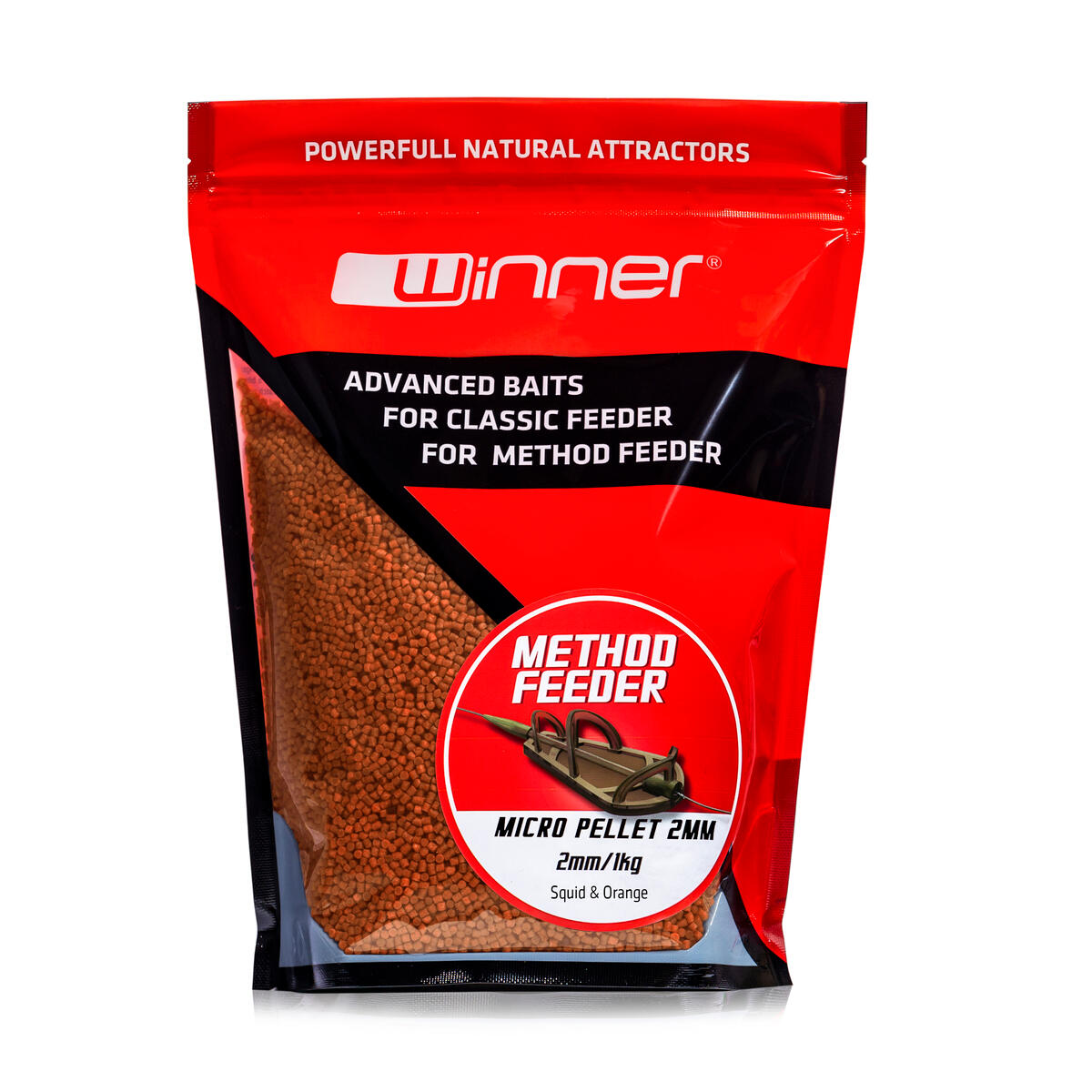 Pellet do Method /Feeder Winner 2mm/1kg - Kałamarnica & Pomarańcza