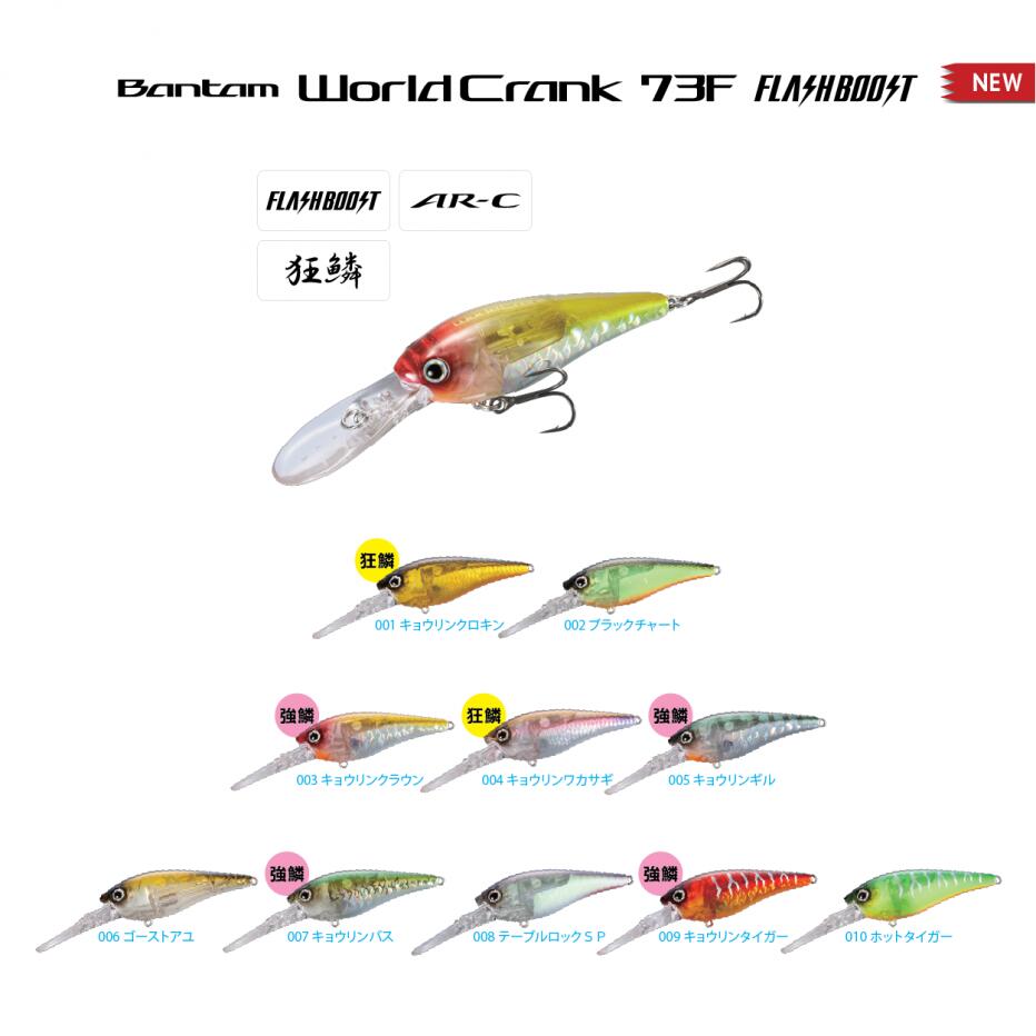 Appât flottant Shimano Bantam World Crank AR-C Flash Boost Zielony