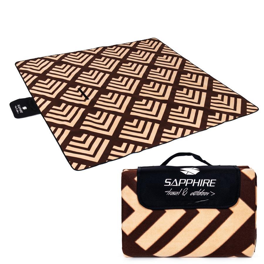 Koc piknikowy Sapphire 200 x 200 cm z folią aluminiową - deco