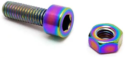BMX Zaciski siodełka TLC Titanium BMX Śruba i nakrętka do zacisku siodełka -...