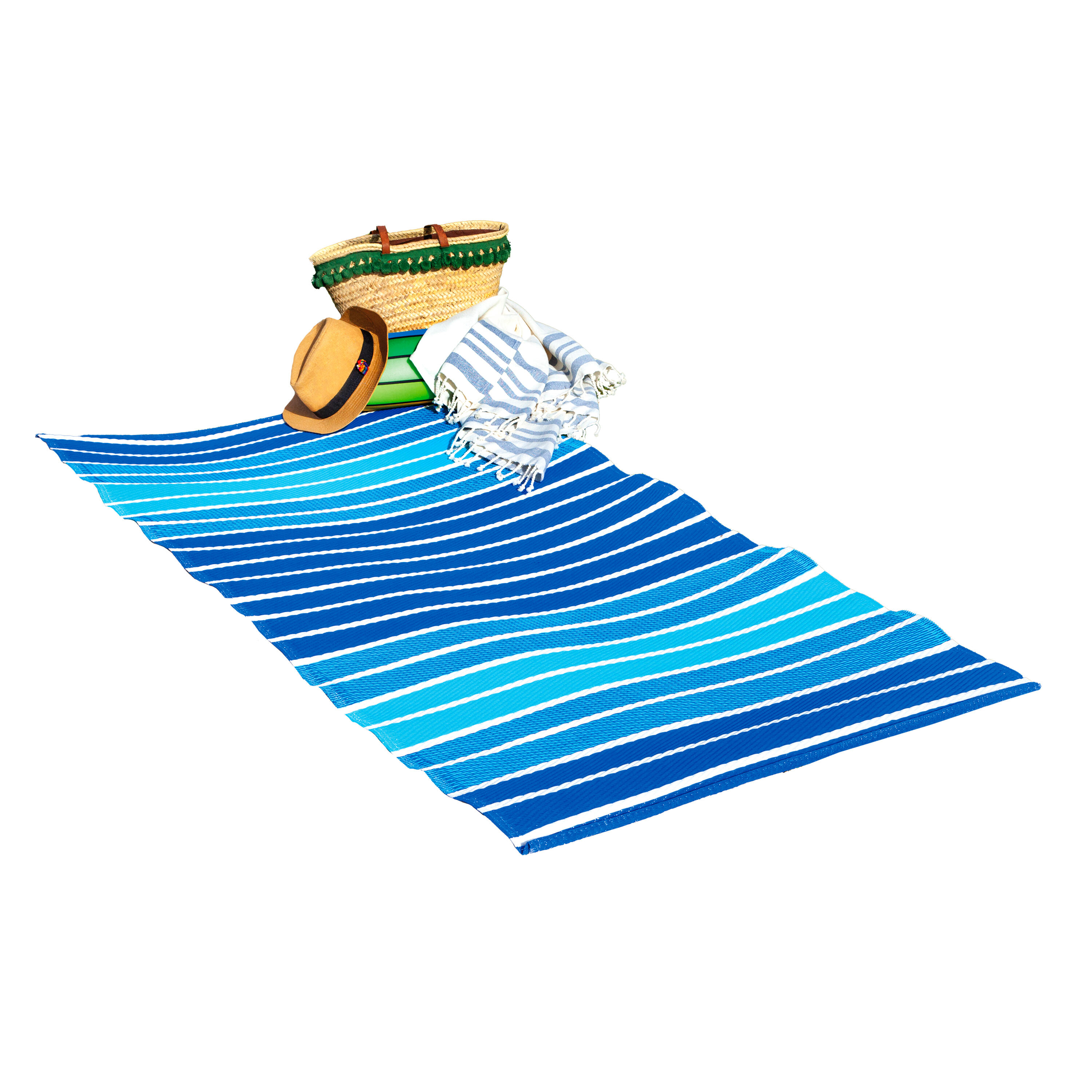 Mata plażowa Azul/Royal 90x180