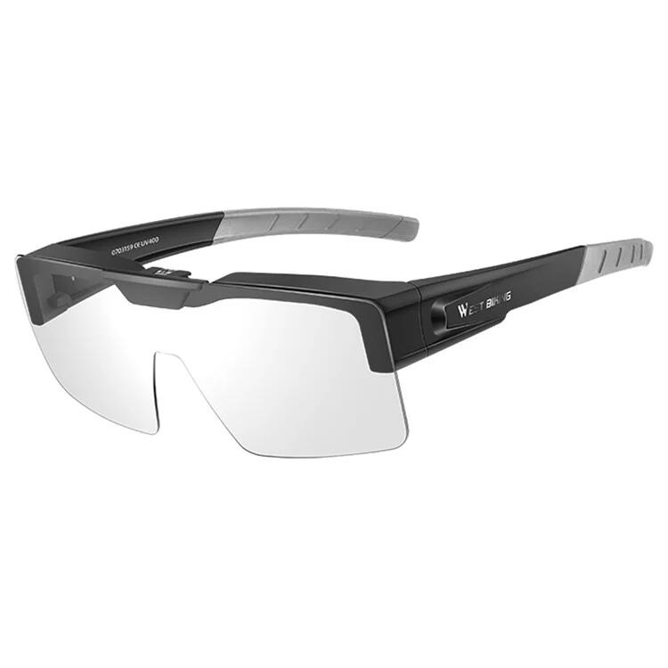 Przezroczyste okulary rowerowe fotochromowe