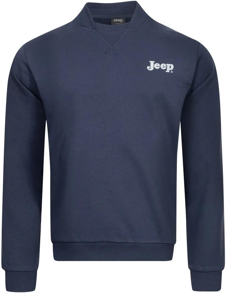 Męska bluza z kapturem Jeep Bomber Neck w kolorze niebieskim