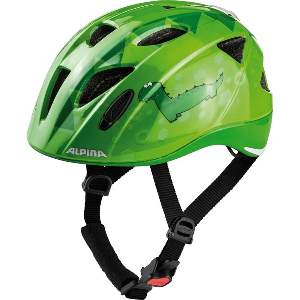 Kask dziecięcy Ximo Flash zielony dino
