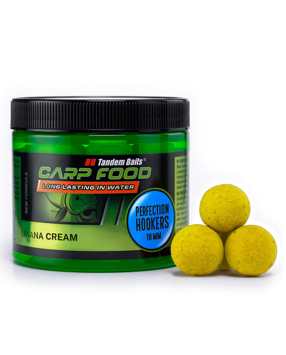 Kulki Haczykowe Carp Food Perfection Hookers 18mm/120g Bananowy Krem