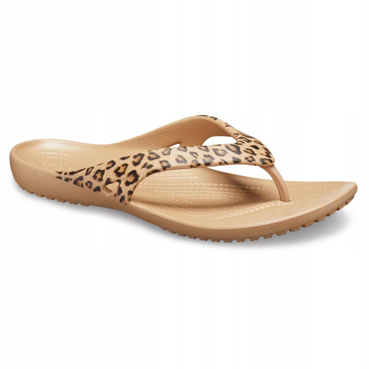 Japonki Dla Dorosłych Crocs Kadee II Leopard Flip