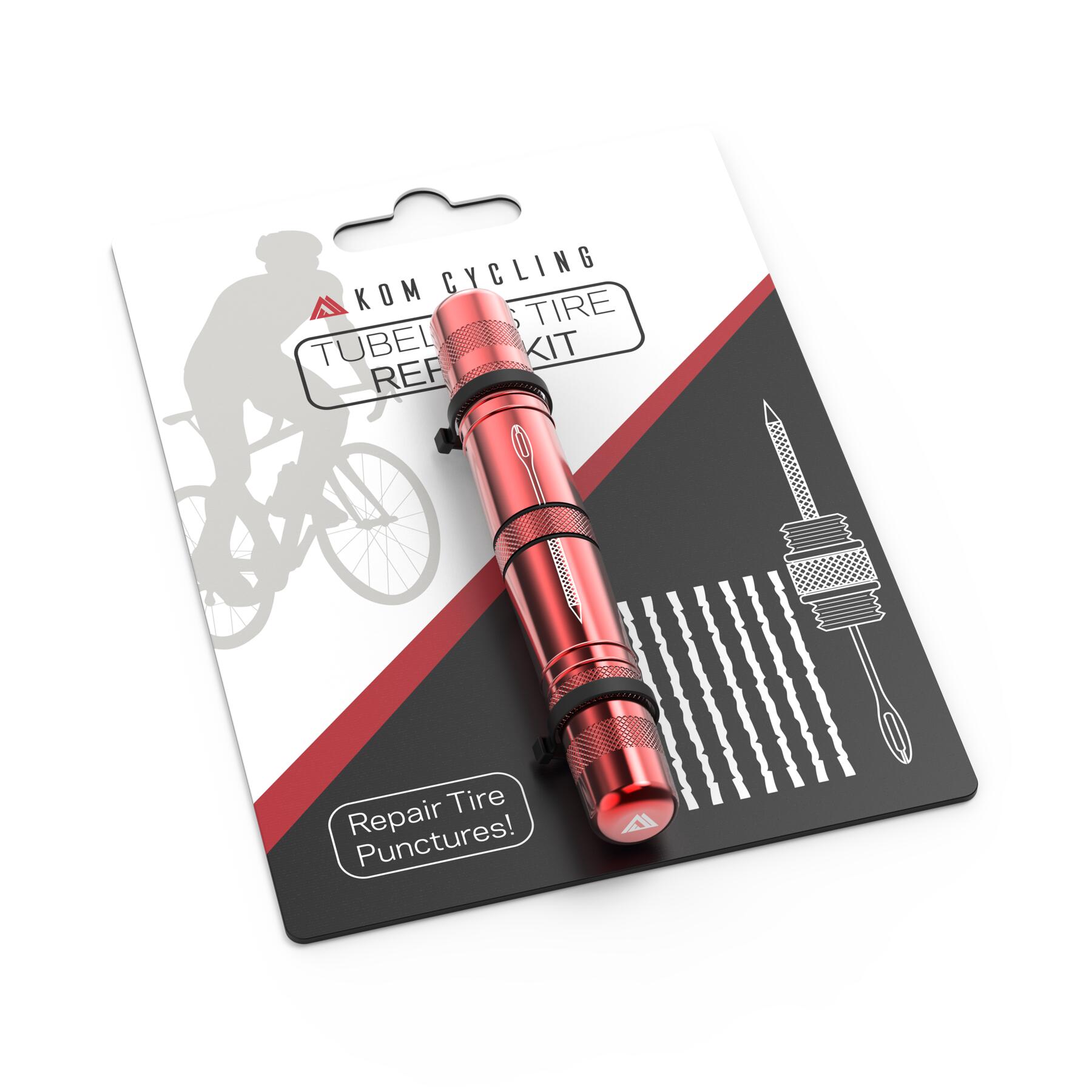 Narzędzie do naprawy opon bezdętkowych (tubeless) - Kom Cycling - TRT Czerwony