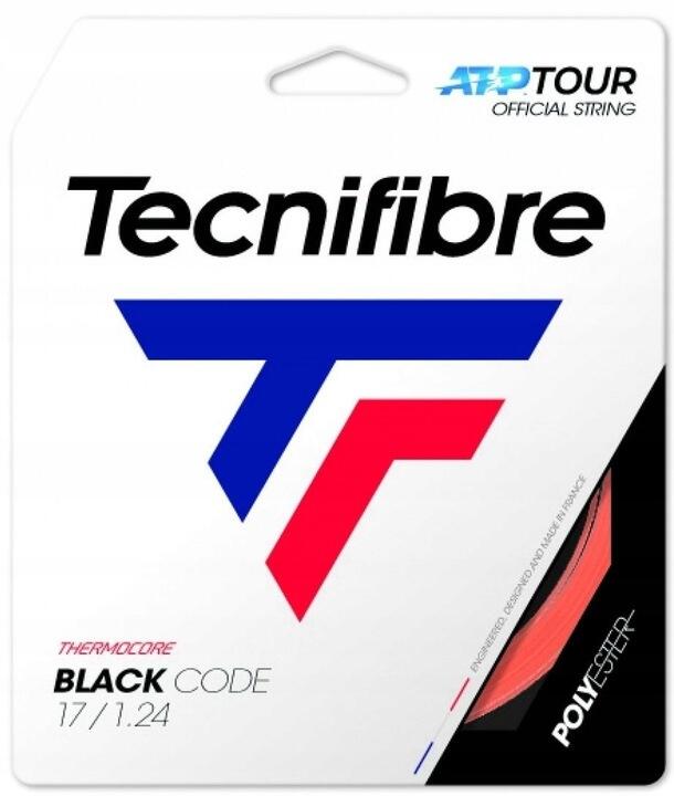 Naciąg tenisowy czerwony Tecnifibre Black Code (12 m)