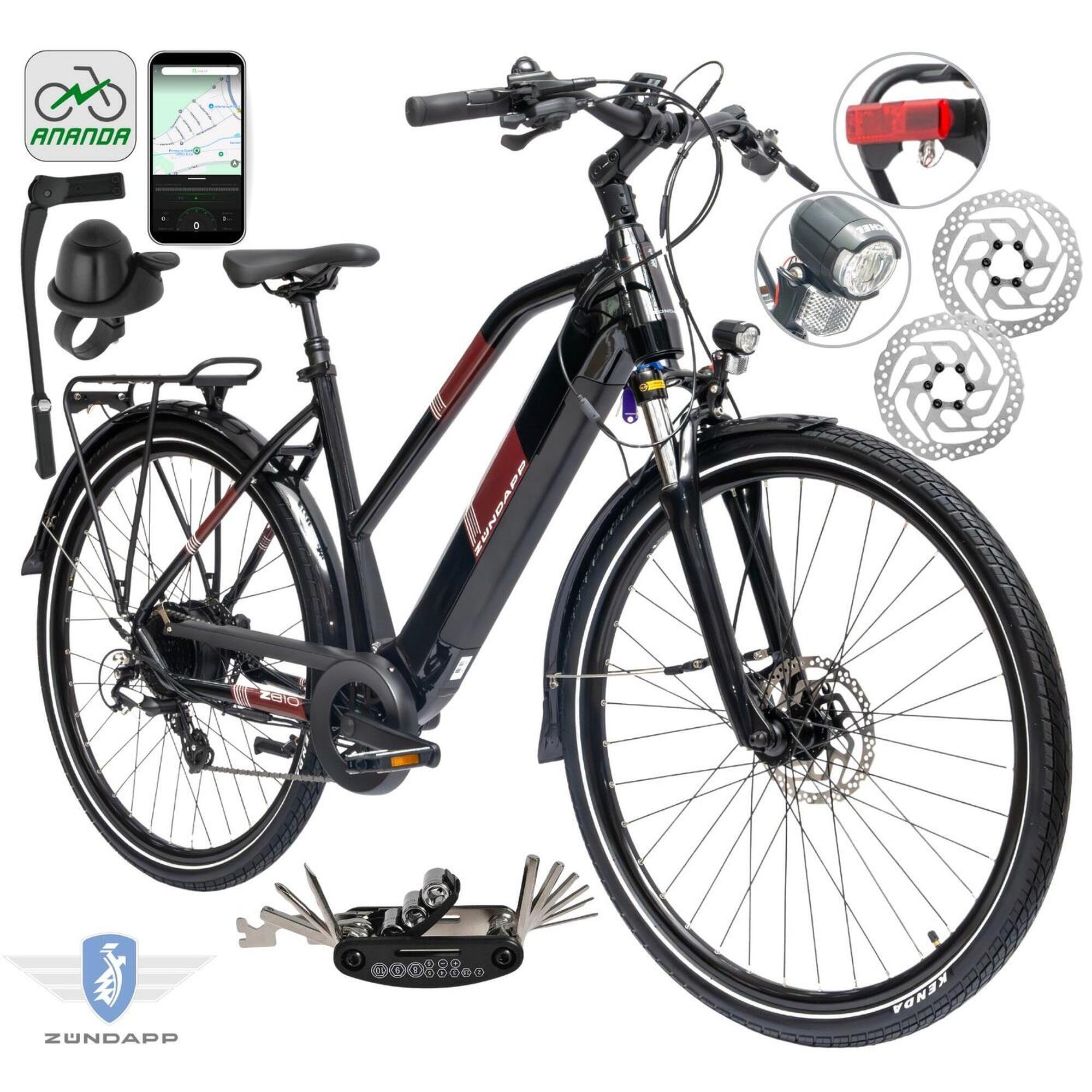 Rower Elektryczny Damski Trekkingowy 28 SHIMANO LCD 2025 Aplikacja 250 W