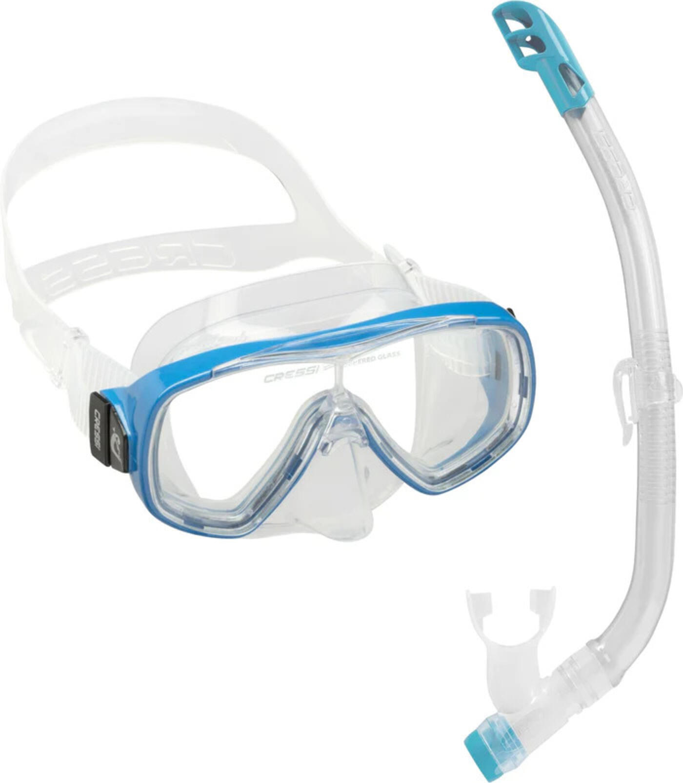 Cressi Ondina VIP Junior + Cressi Top – zestaw maska i fajka do snorkelingu