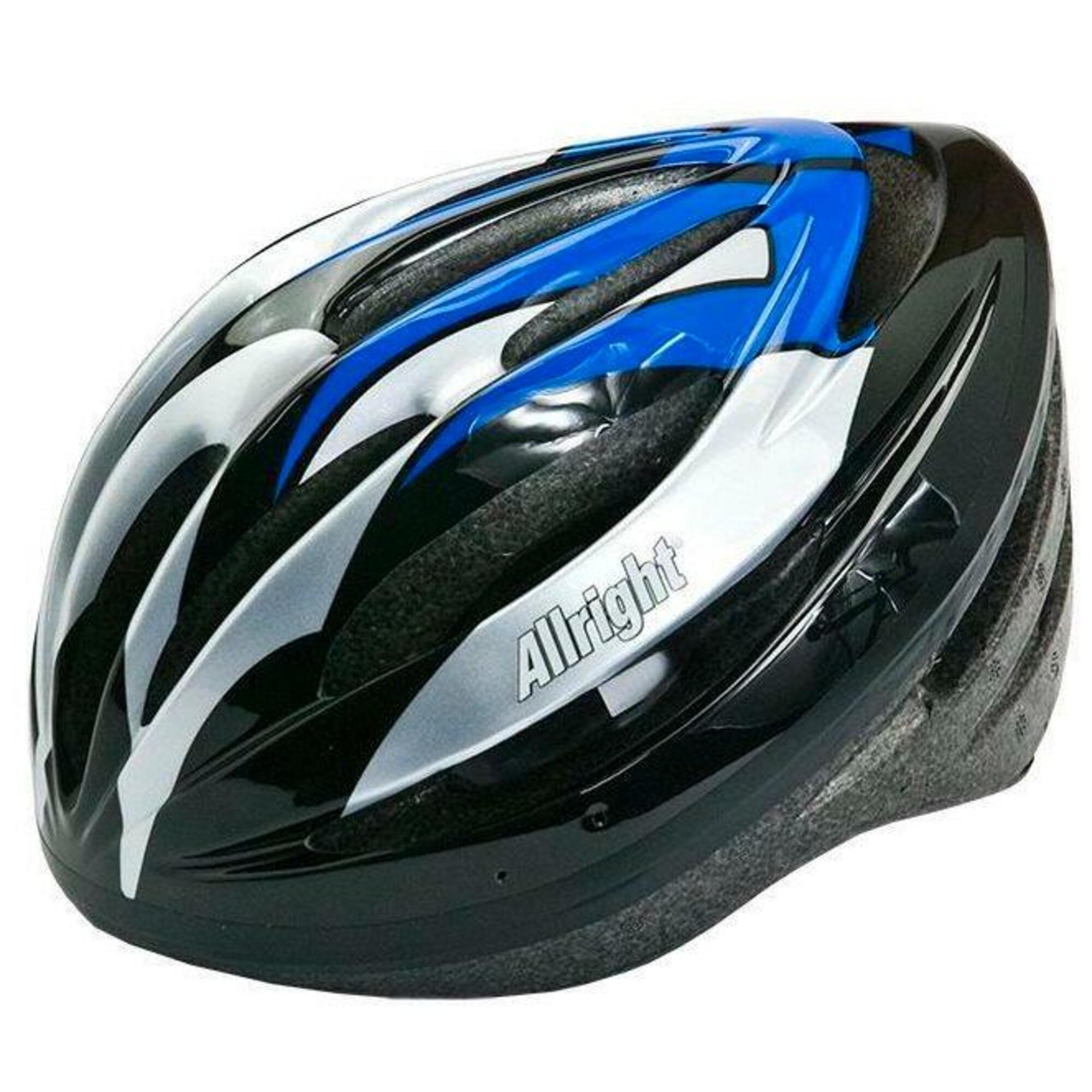 Kask rowerowy Allright Scud czarno-niebieski rozmiar L