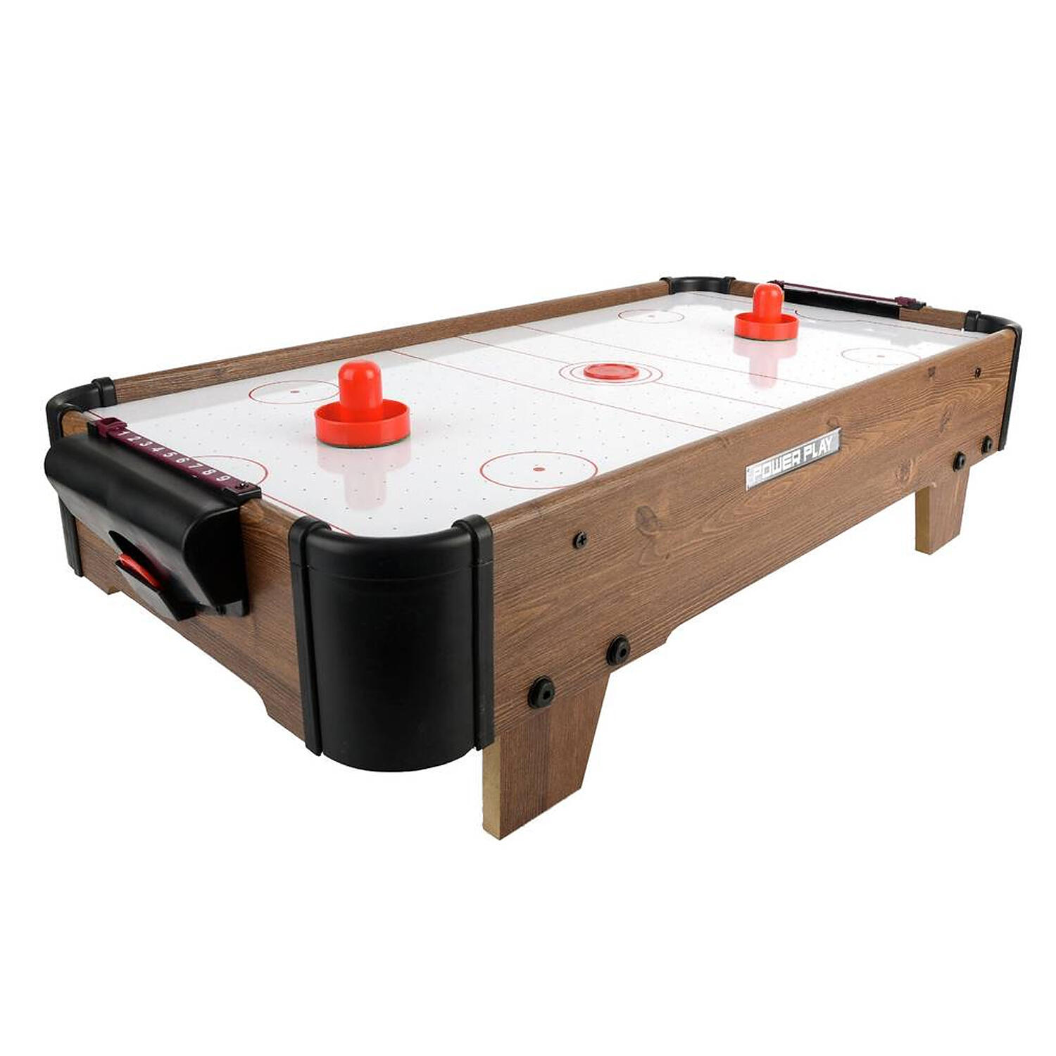 Powerplay  Air Hockey Table Game  Portable Table Toys Game  Brown
