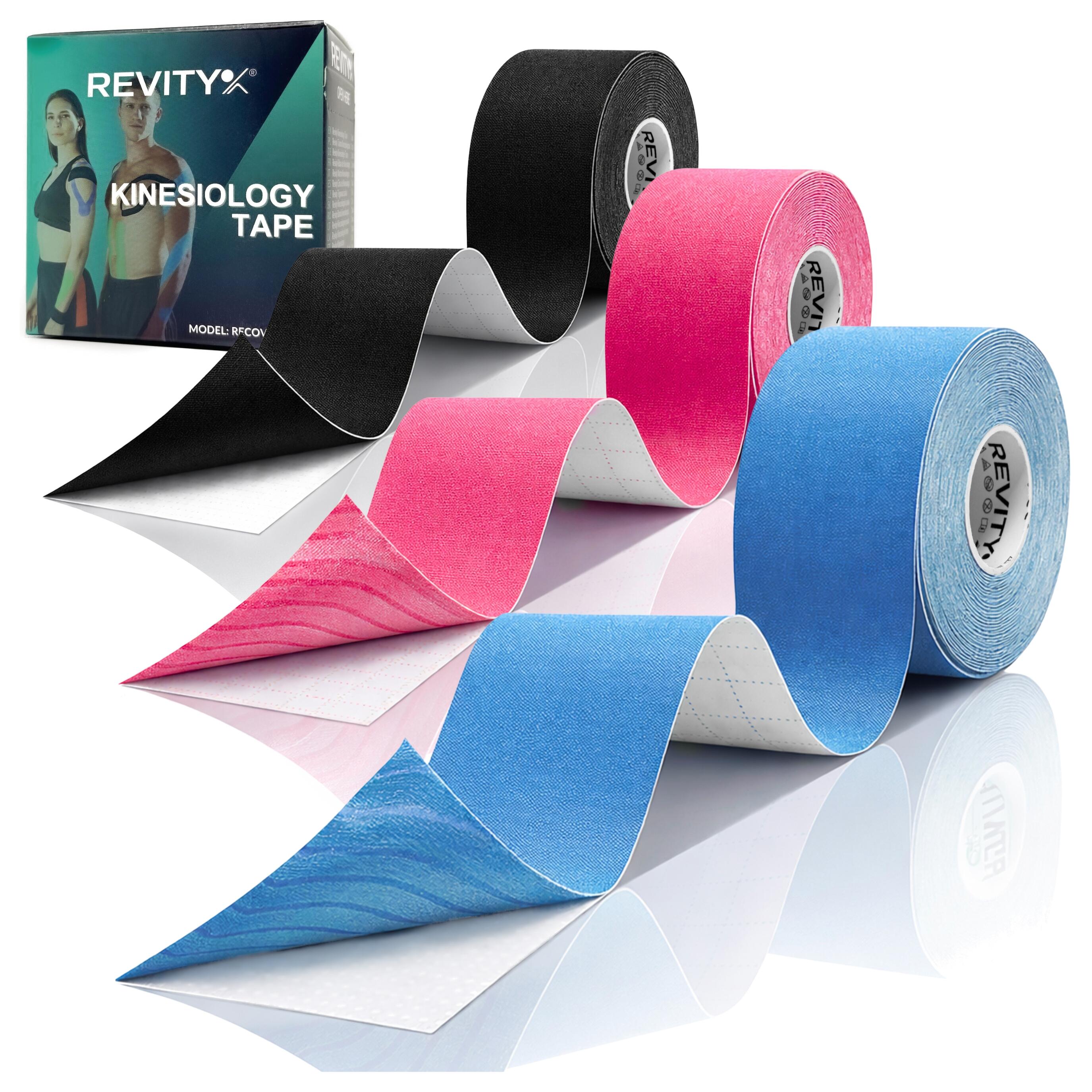 Kinesiology tape 3 szt. 5m Tejpy taśma kinezjologiczna plastry kinesio na kolano