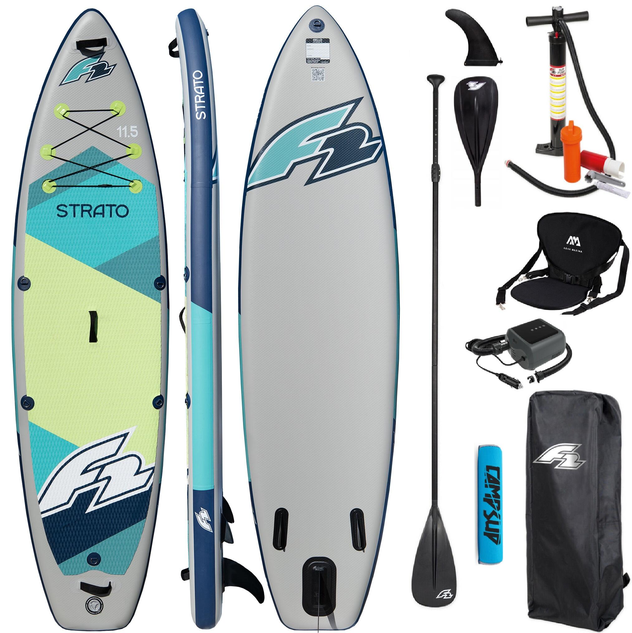 Deska Sup Pompowana F2 Strato 11'5 Green SUPER COMBO
