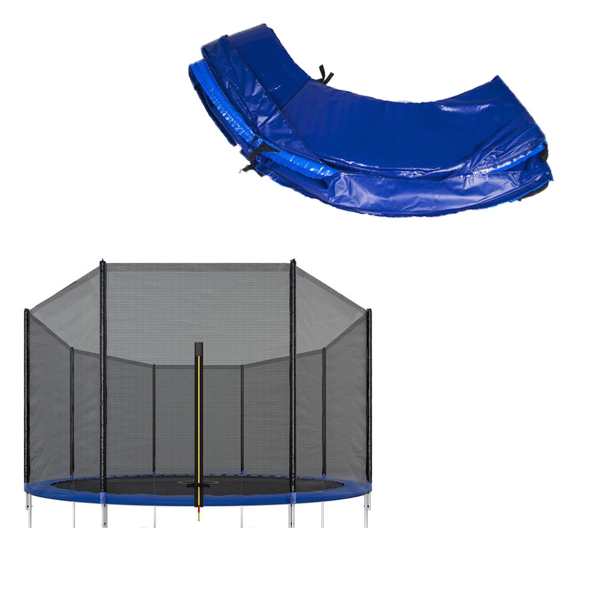 Siatka do trampoliny zewnętrzna z osłoną na sprężyny 460 cm 15 FT 10 słupków