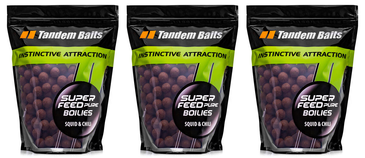 Kulki proteinowe SuperFeed Pure 18mm/1 kg Squid&Chili x 3 szt